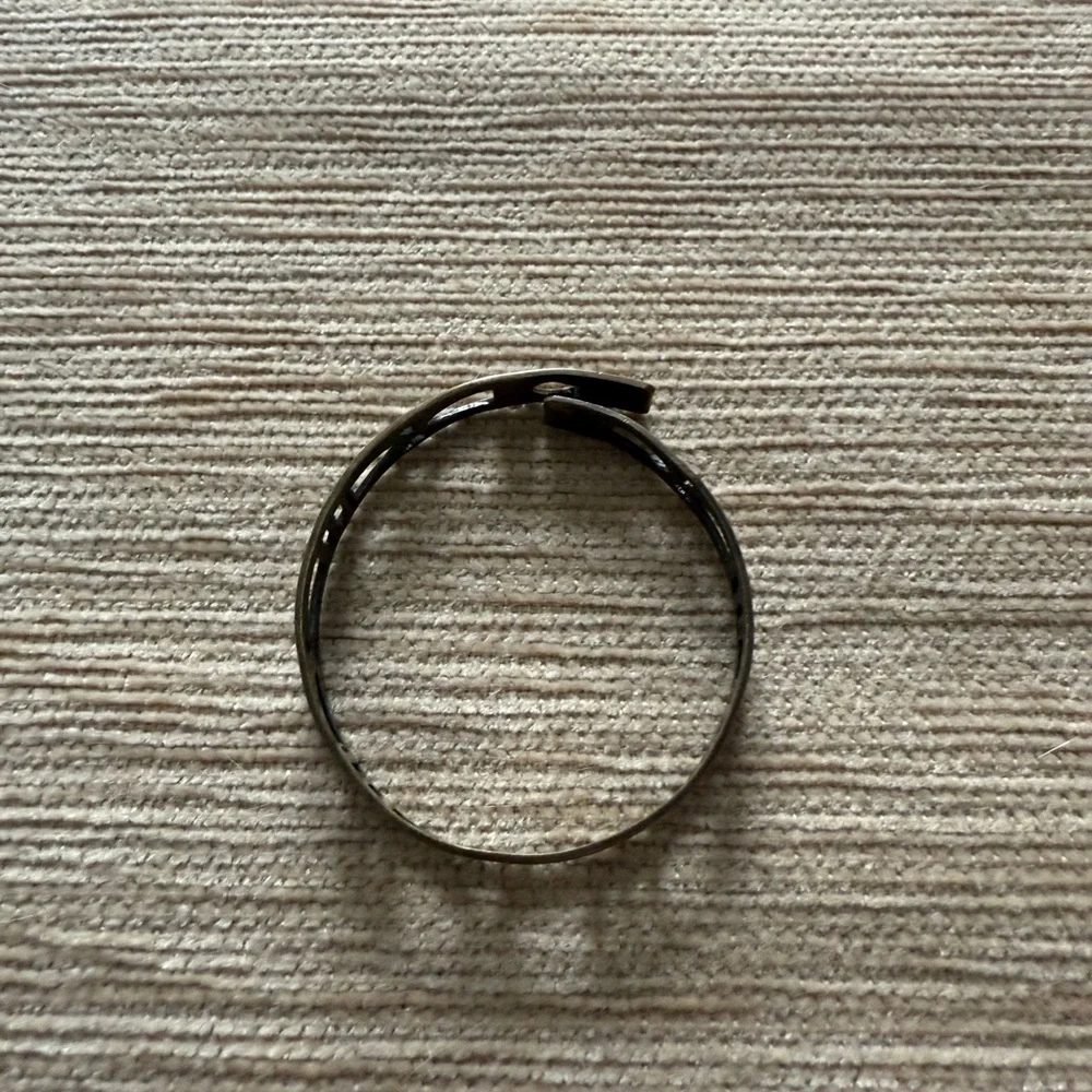 Dark Gold Geometric Cuff Bracelet